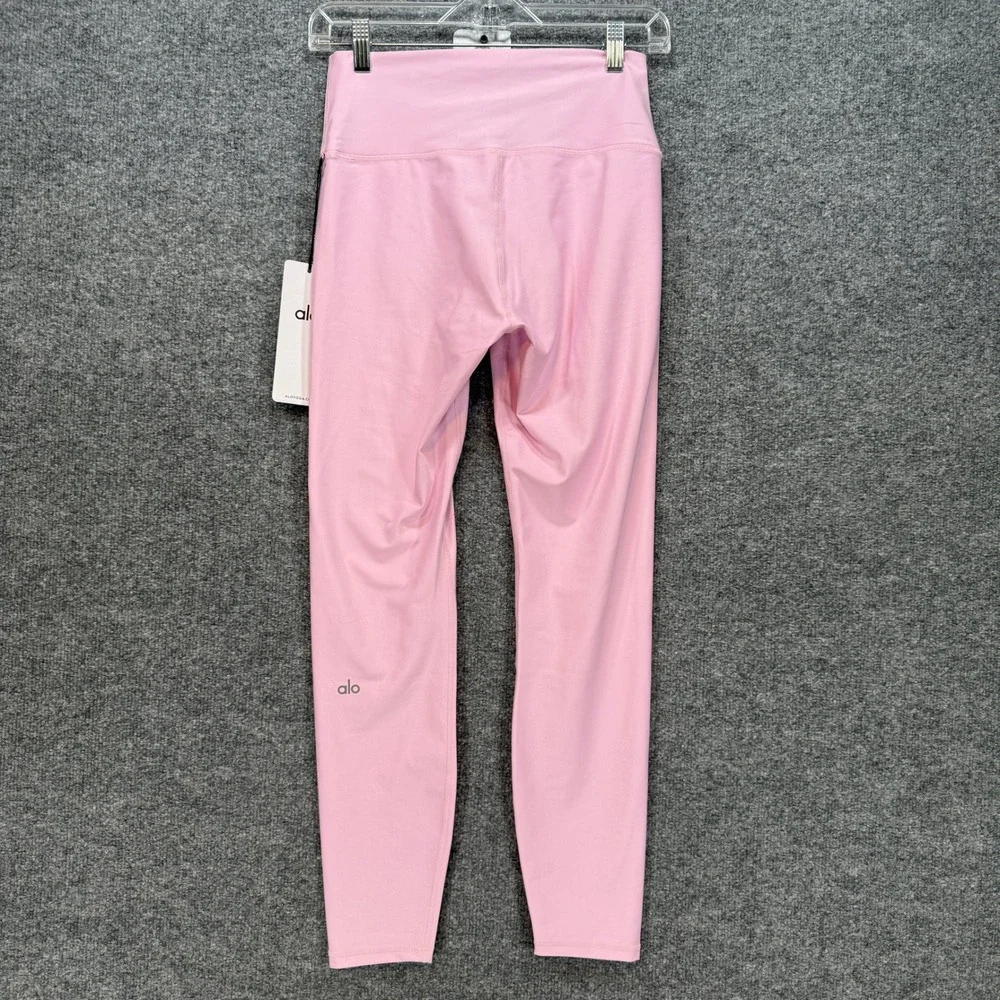 Alo Yoga 7/8 High Waist Airlift‎ Leggings Womens Large Sweet Pink Smoothing NEW